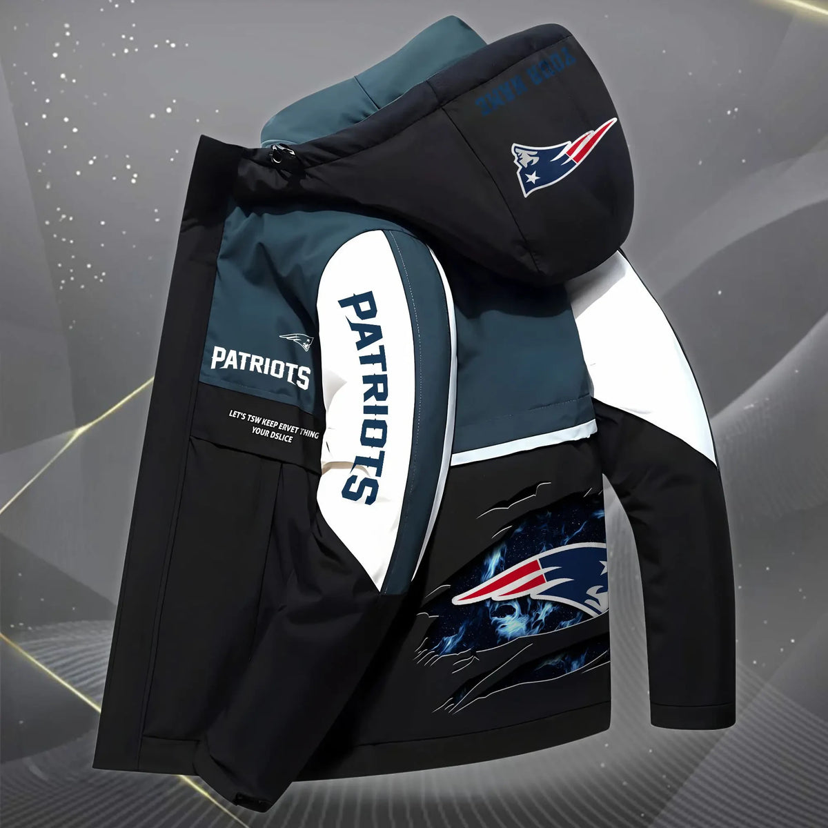 New England Patriots Outdoor Windproof Jacket SPTOWPJK055