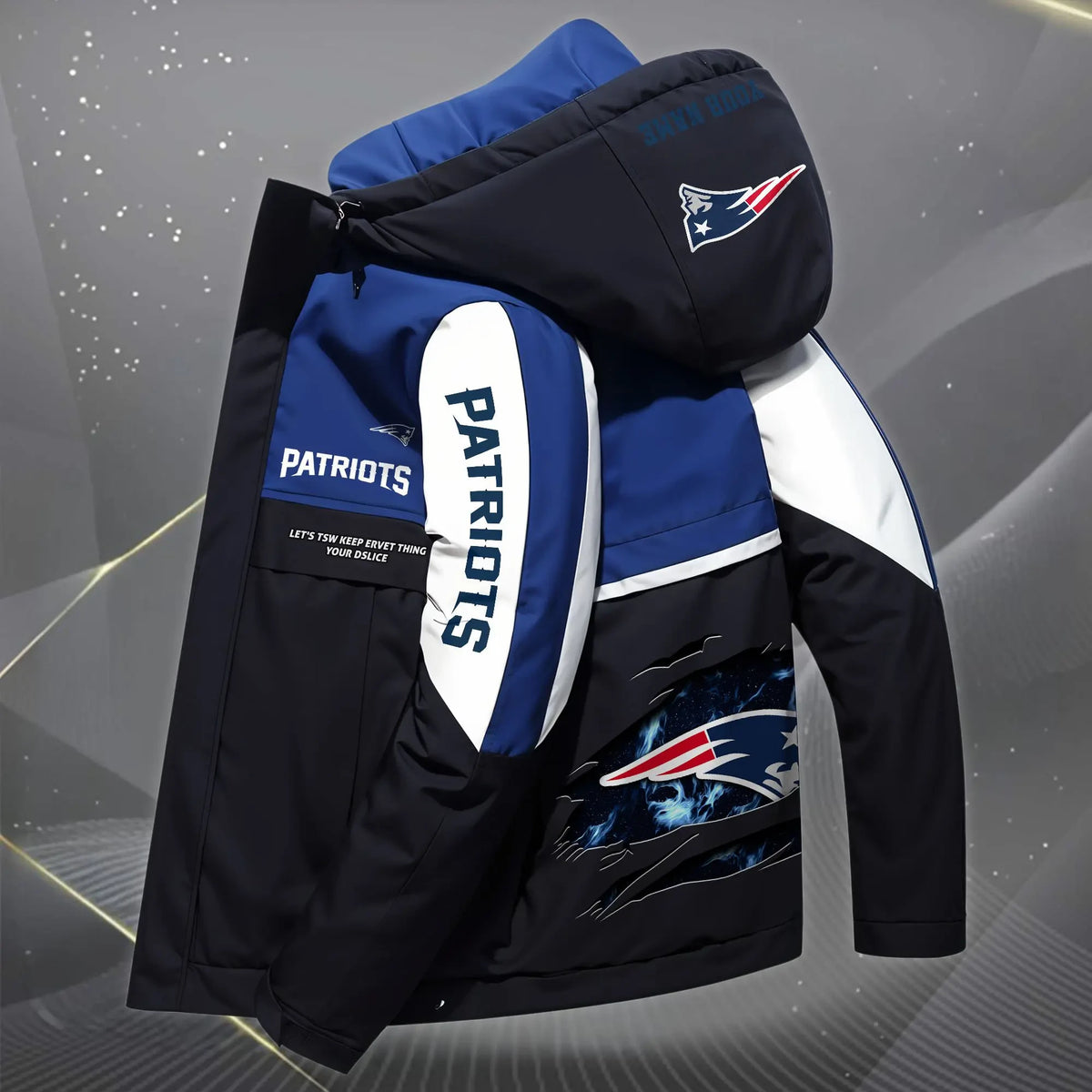New England Patriots Outdoor Windproof Jacket SPTOWPJK055