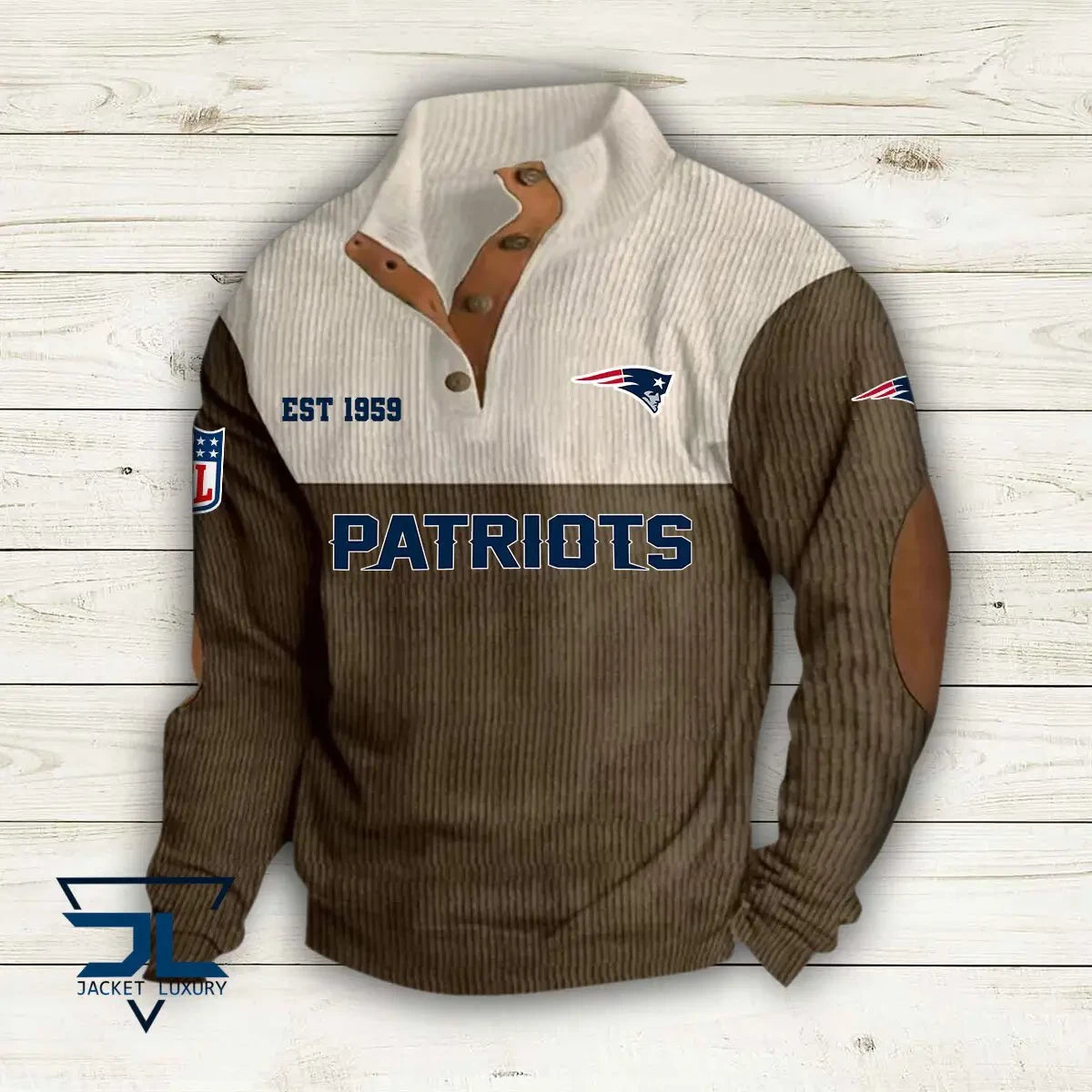 New England Patriots Premium Personalized Game-Day Pullover S9DBSCH118