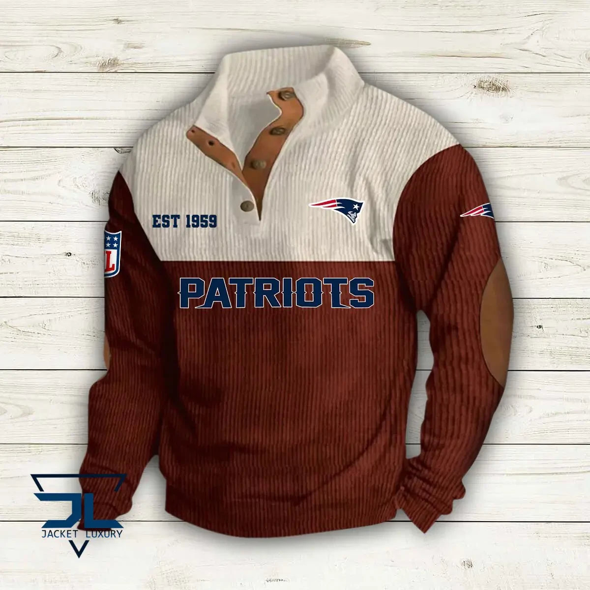 New England Patriots Premium Personalized Game-Day Pullover S9DBSCH118