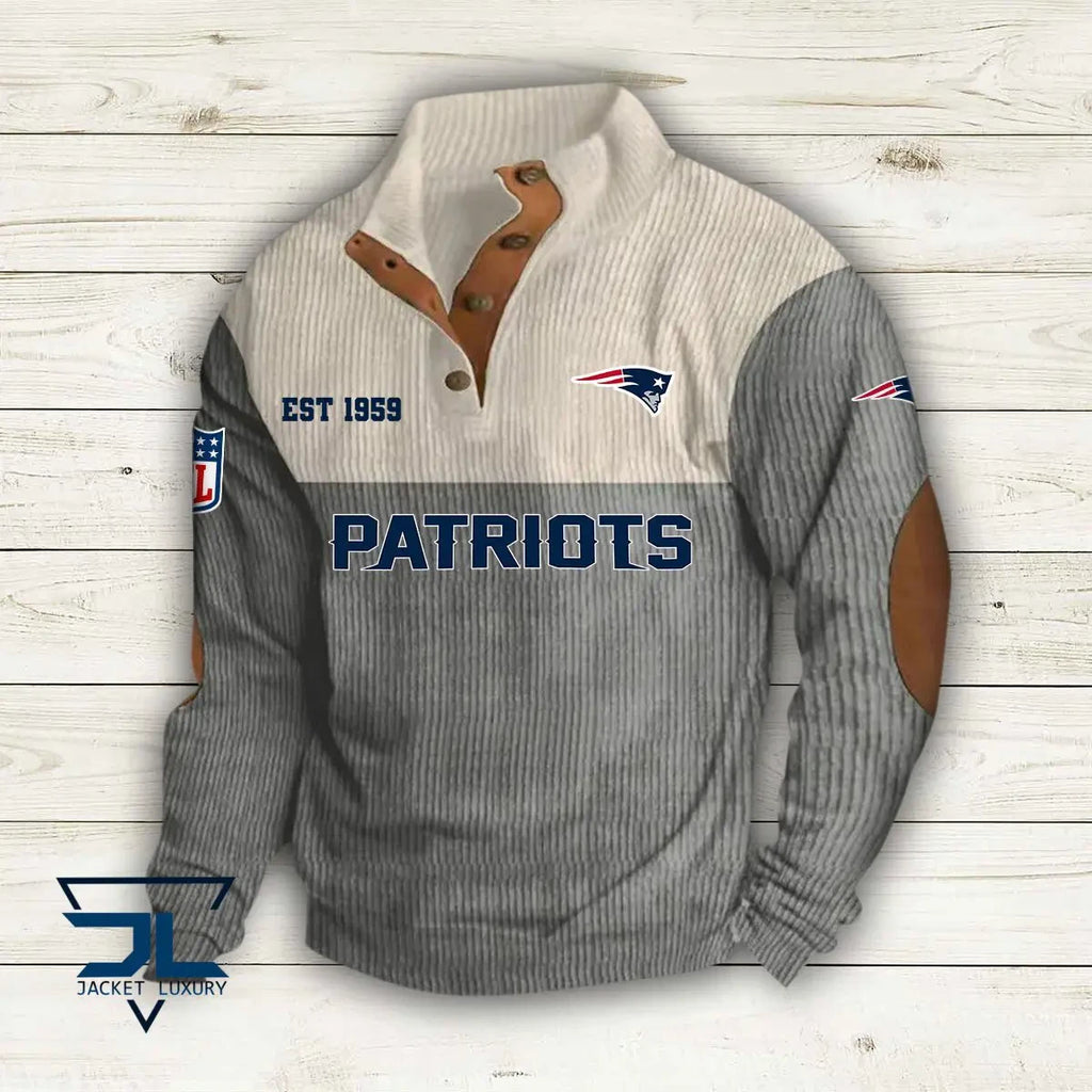 New England Patriots Premium Personalized Game-Day Pullover S9DBSCH118