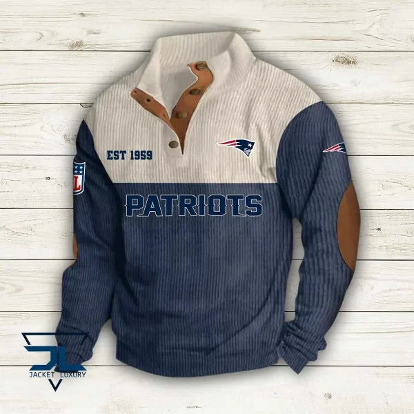 New England Patriots Premium Personalized Game-Day Pullover S9DBSCH118