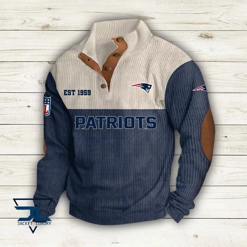 New England Patriots Premium Personalized Game-Day Pullover S9DBSCH118