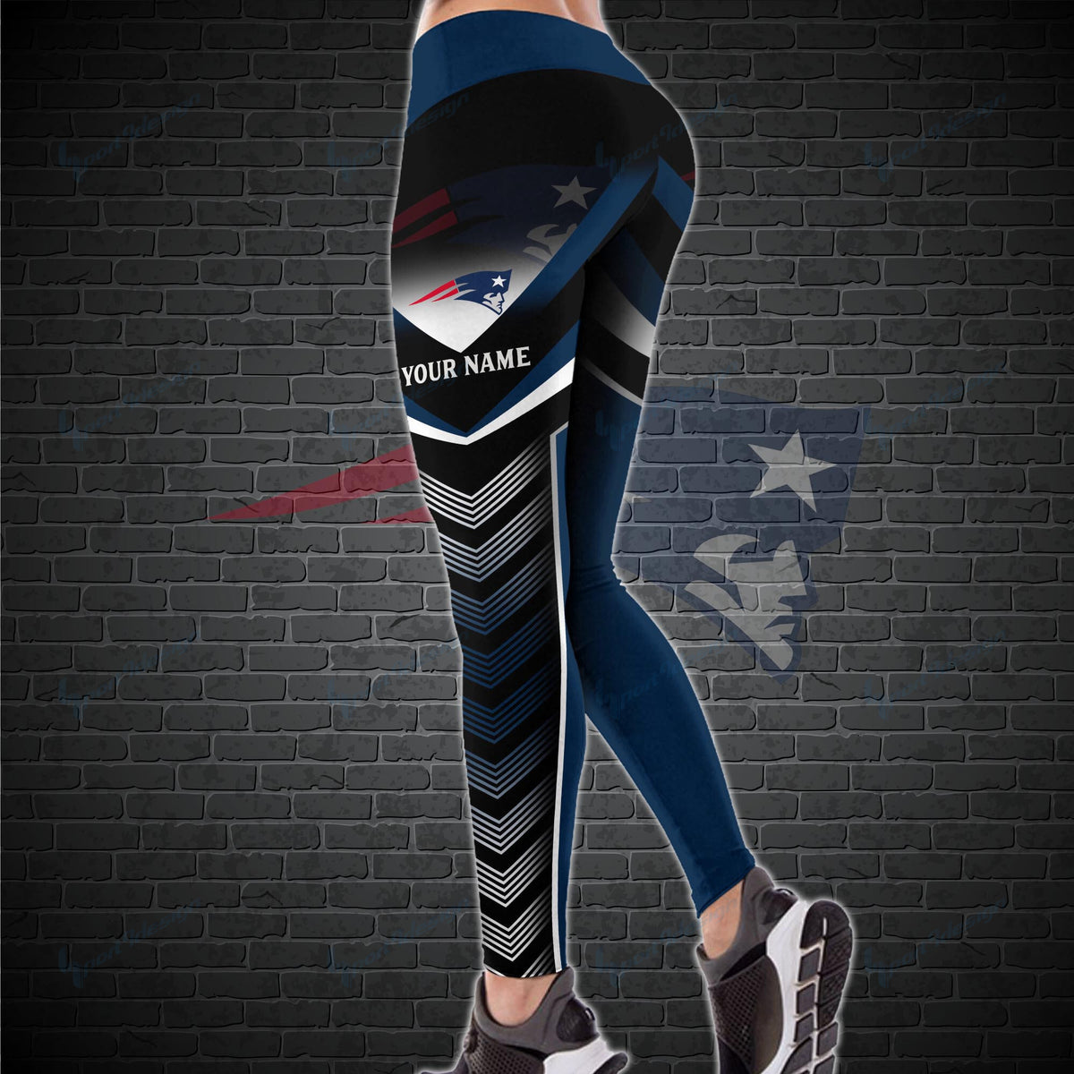 New England Patriots Personalized Leggings And Tank Top BG21