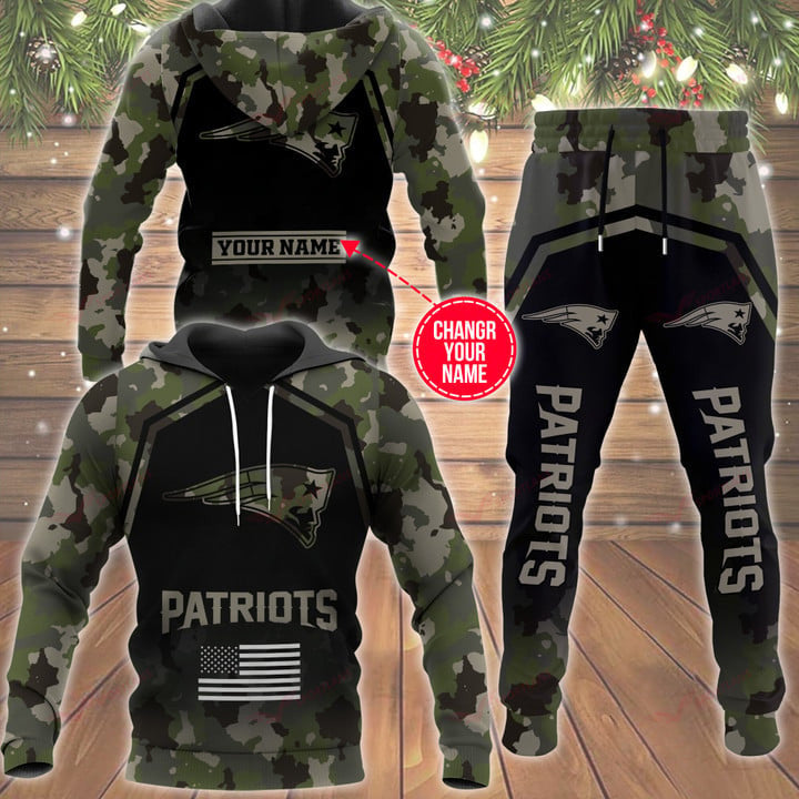 New England Patriots Personalized Hoodie and Joggers BB555