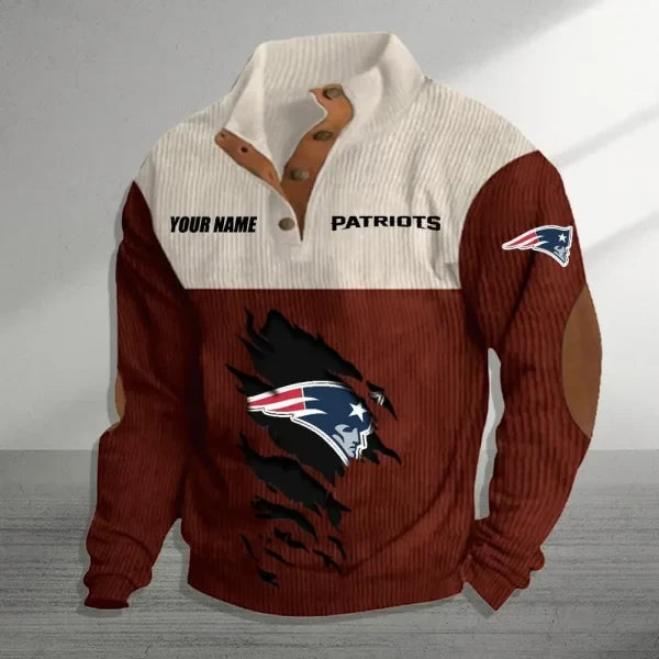 New England Patriots Premium Personalized Game-Day Pullover S9DBSCH150