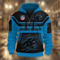 Carolina Panthers DMHT2362 3D Half-zip Hoodie