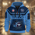 Tennessee Titans DMHT2388 3D Half-zip Hoodie