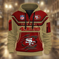 San Francisco 49ers DMHT2385 3D Half-zip Hoodie