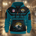 Jacksonville Jaguars DMHT2372 3D Half-zip Hoodie