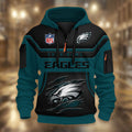 Philadelphia Eagles DMHT2383 3D Half-zip Hoodie