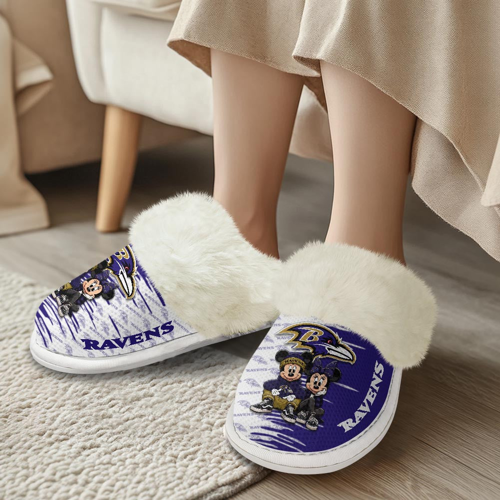Baltimore Ravens DMHE3397 Cotton Slippers