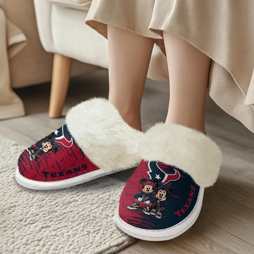 Houston Texans DMHE3407 Cotton Slippers