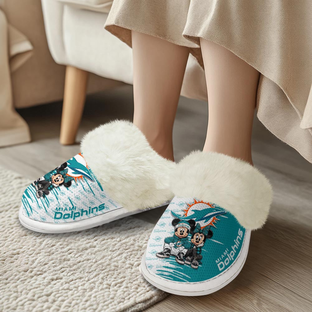 Miami Dolphins DMHE3414 Cotton Slippers