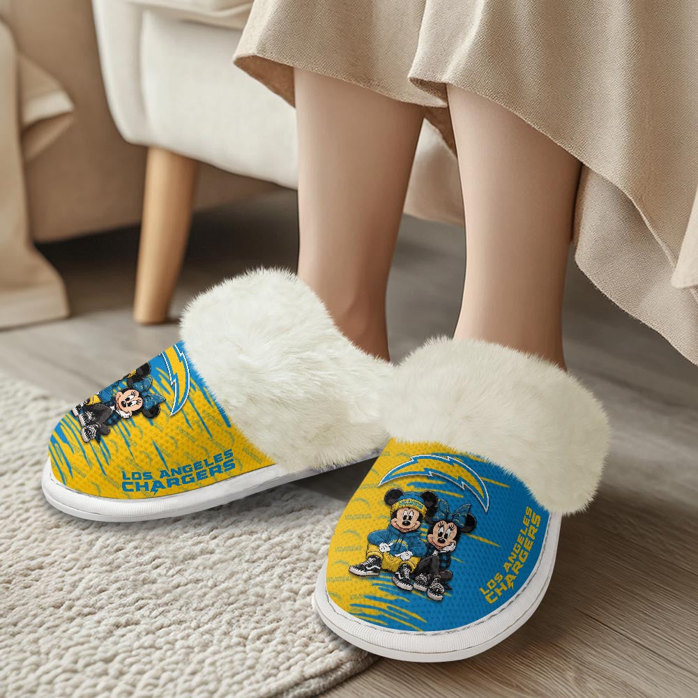 Los Angeles Chargers DMHE3412 Cotton Slippers