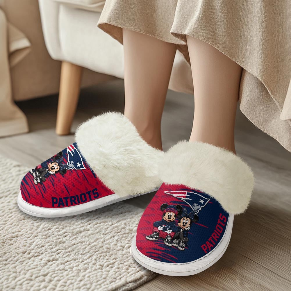 New England Patriots DMHE3416 Cotton Slippers