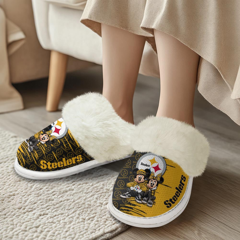 Pittsburgh Steelers DMHE3421 Cotton Slippers