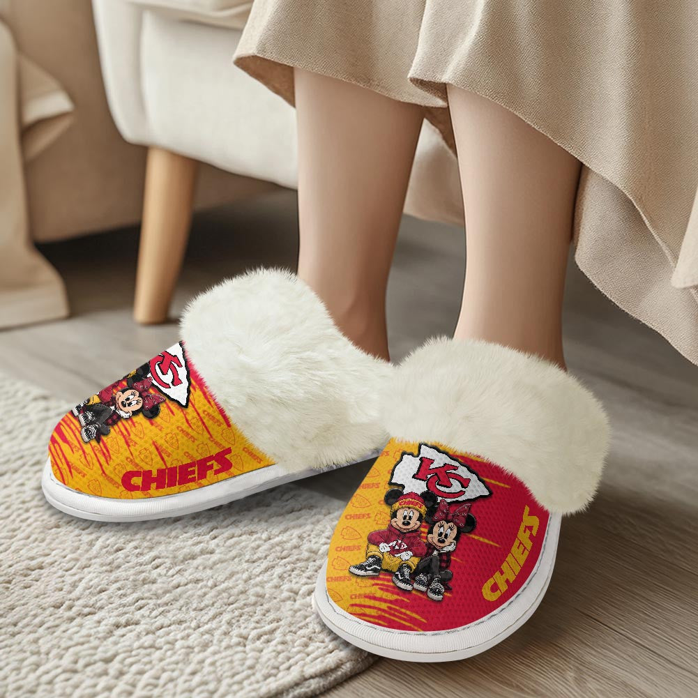 Kansas City Chiefs DMHE3410 Cotton Slippers