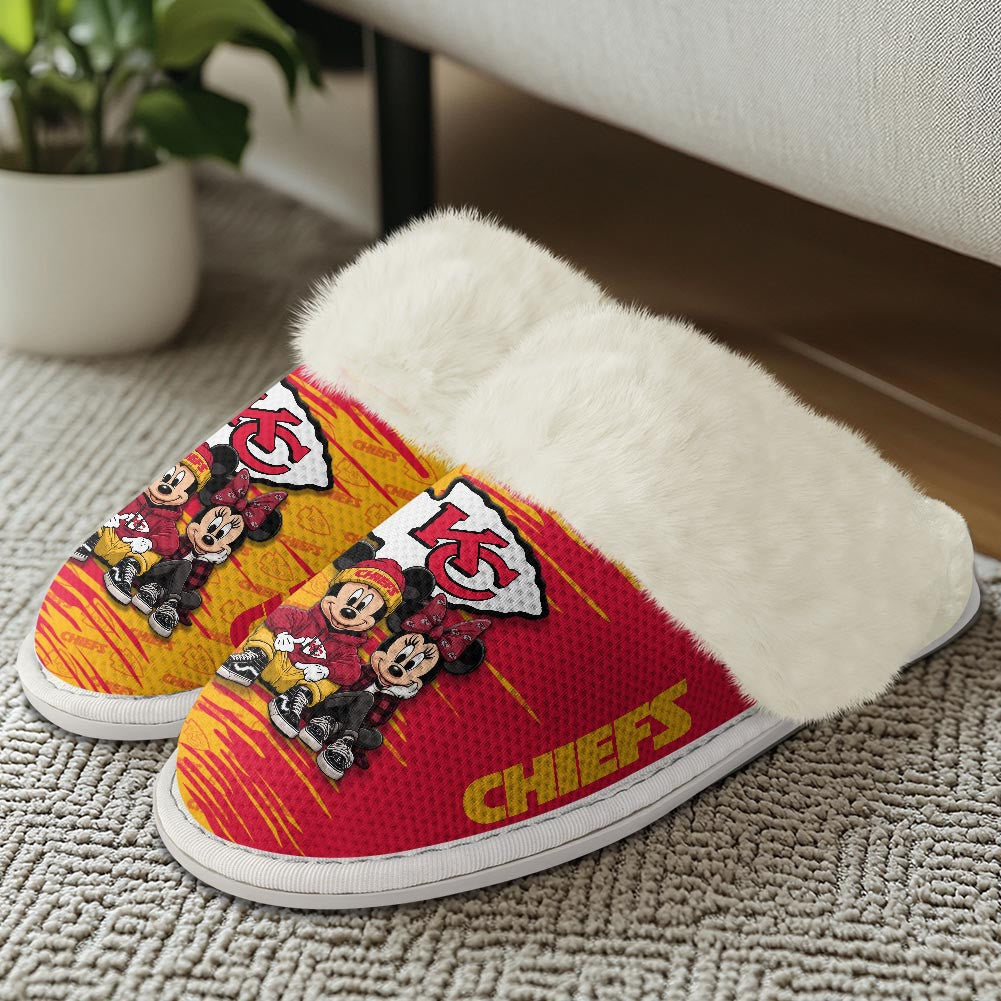 Kansas City Chiefs DMHE3410 Cotton Slippers