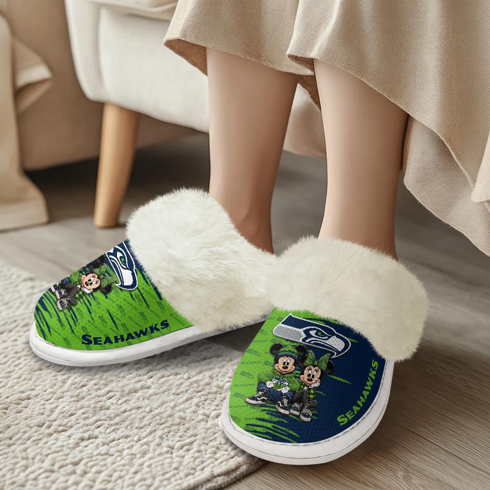 Seattle Seahawks DMHE3423 Cotton Slippers