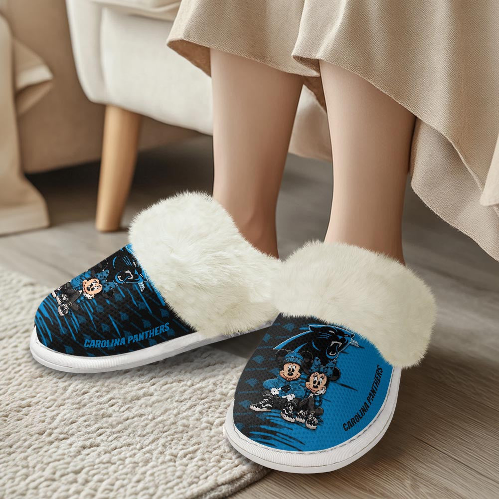Carolina Panthers DMHE3399 Cotton Slippers