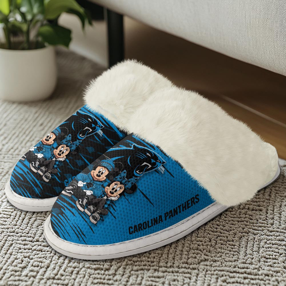 Carolina Panthers DMHE3399 Cotton Slippers