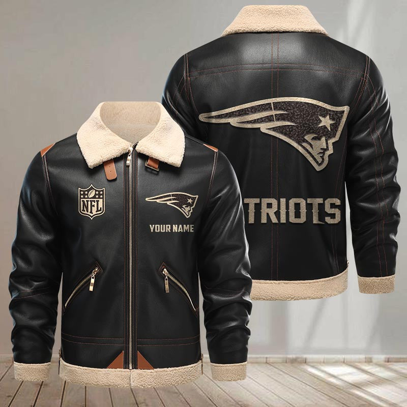 New England Patriots DMLK0411 Leather Jacket