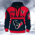 Houston Texans DMHT2730 3D Half-zip Hoodie