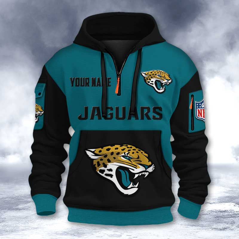 Jacksonville Jaguars DMHT2732 3D Half-zip Hoodie