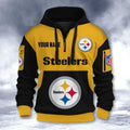Pittsburgh Steelers DMHT2744 3D Half-zip Hoodie