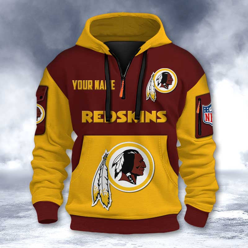 Washington Redskin DMHT2750 3D Half-zip Hoodie