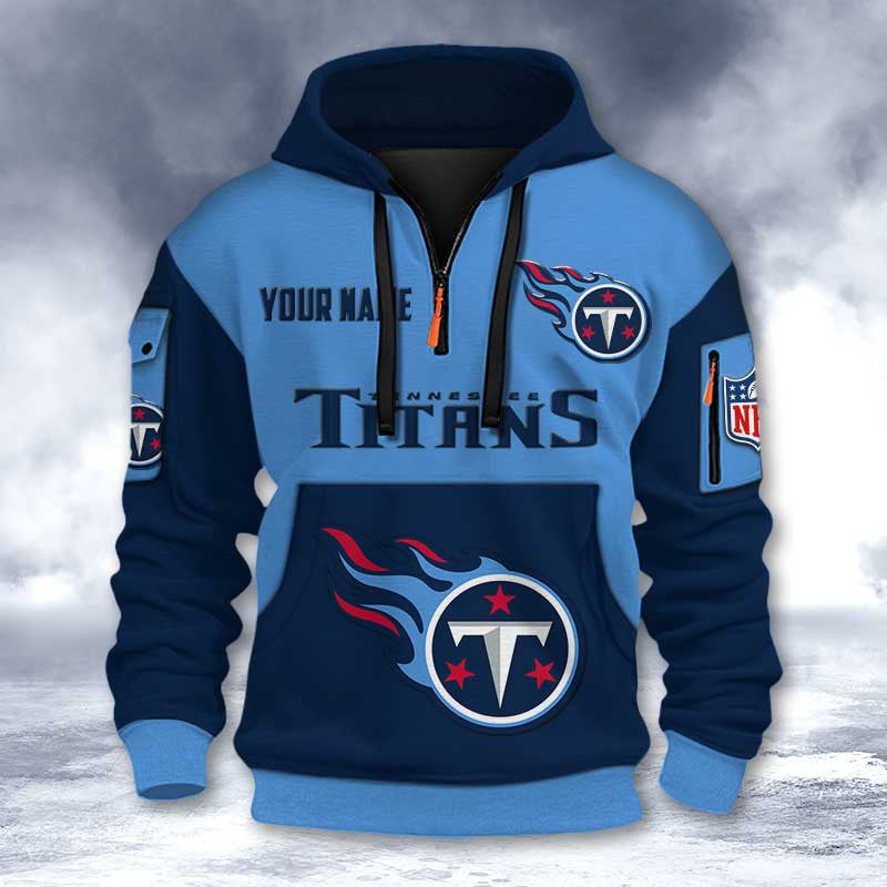 Tennessee Titans DMHT2748 3D Half-zip Hoodie