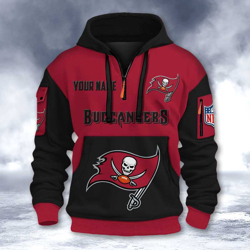 Tampa Bay Buccaneers DMHT2747 3D Half-zip Hoodie