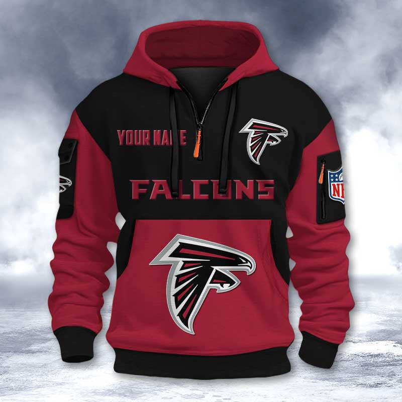 Atlanta Falcons DMHT2719 3D Half-zip Hoodie