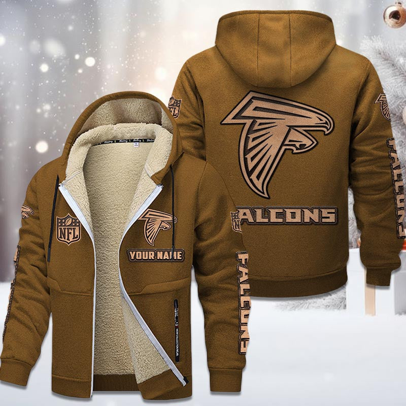 Atlanta Falcons DMTZ0839 Premium Sherpa-Lined Winter Hoodie – Personalized Edition