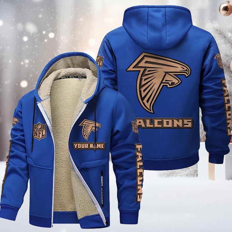 Atlanta Falcons DMTZ0839 Premium Sherpa-Lined Winter Hoodie – Personalized Edition