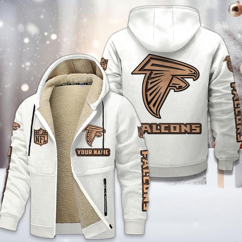 Atlanta Falcons DMTZ0839 Premium Sherpa-Lined Winter Hoodie – Personalized Edition