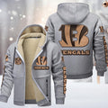 Cincinnati Bengals DMTZ0844 Premium Sherpa-Lined Winter Hoodie – Personalized Edition