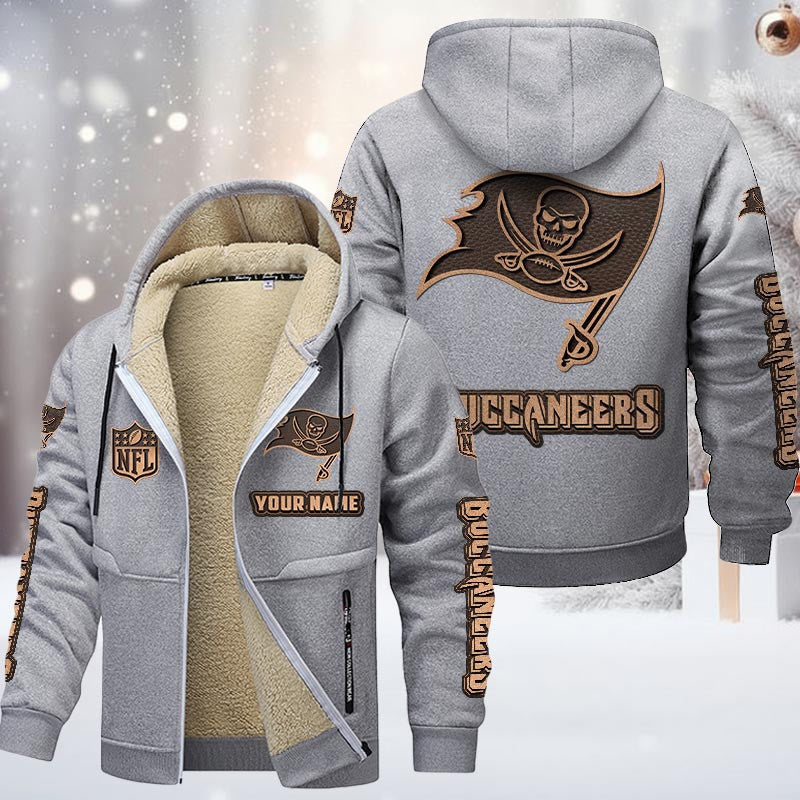 Tampa Bay Buccaneers DMTZ0867 Premium Sherpa-Lined Winter Hoodie – Personalized Edition