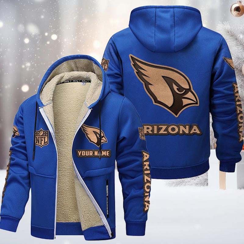 Arizona Cardinals DMTZ0838 Premium Sherpa-Lined Winter Hoodie – Personalized Edition