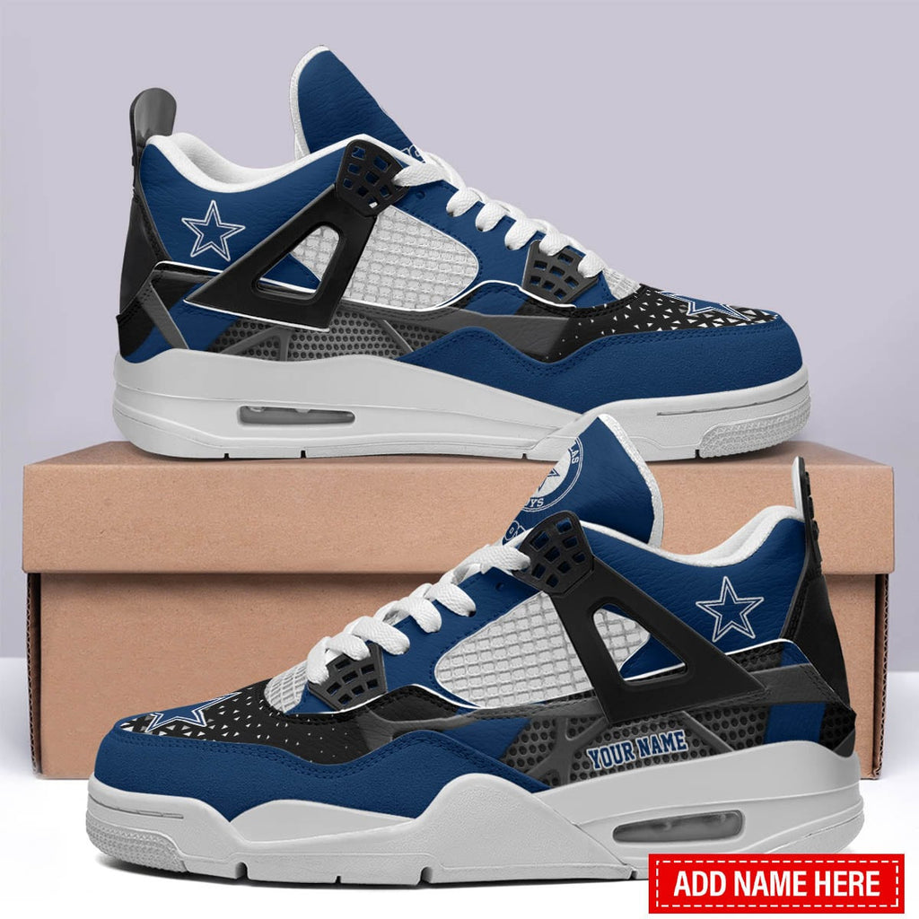 Dallas Cowboys Personalized AJ4 Sneaker BG265