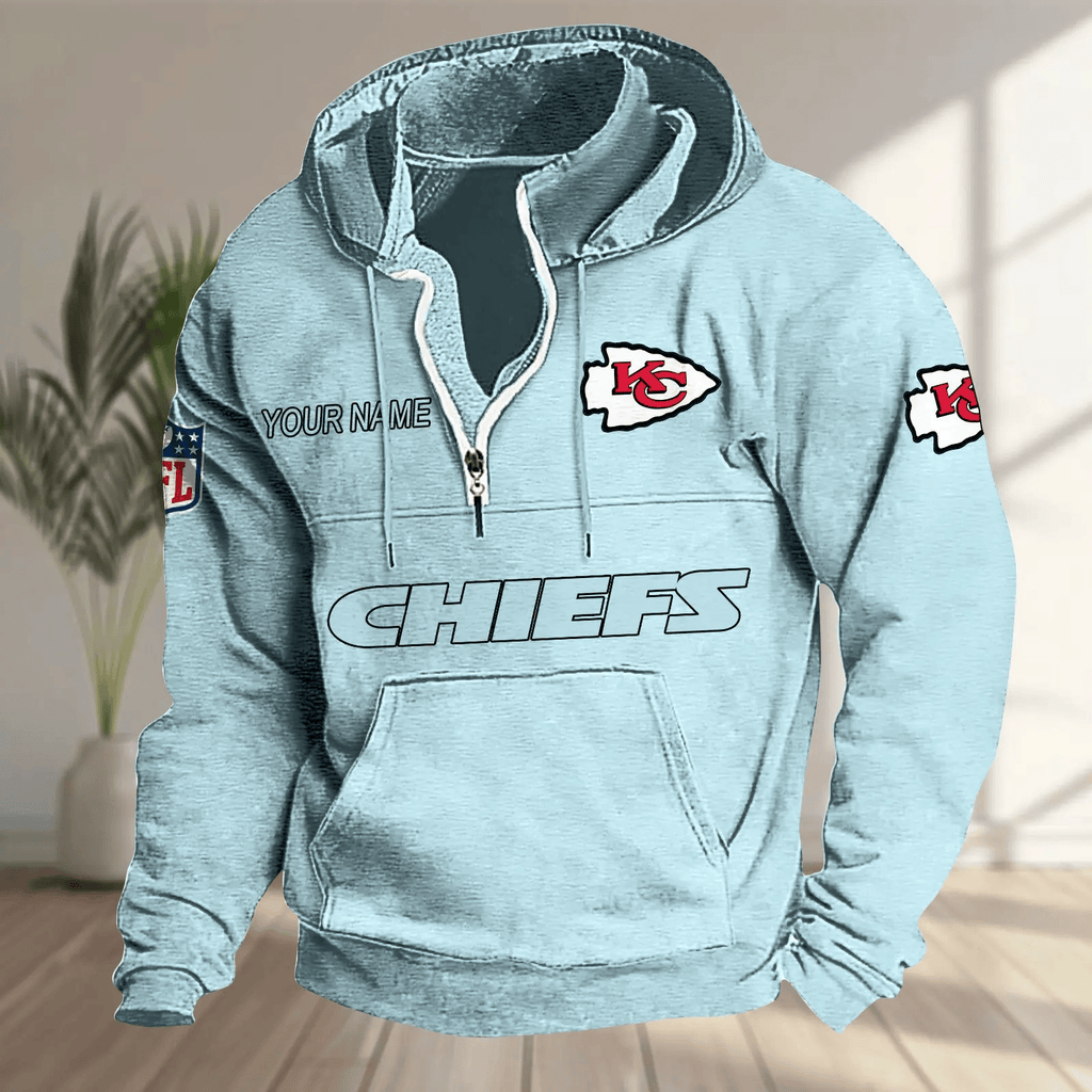 Kansas City Chiefs Half-zip Hoodie SPTHZHC016