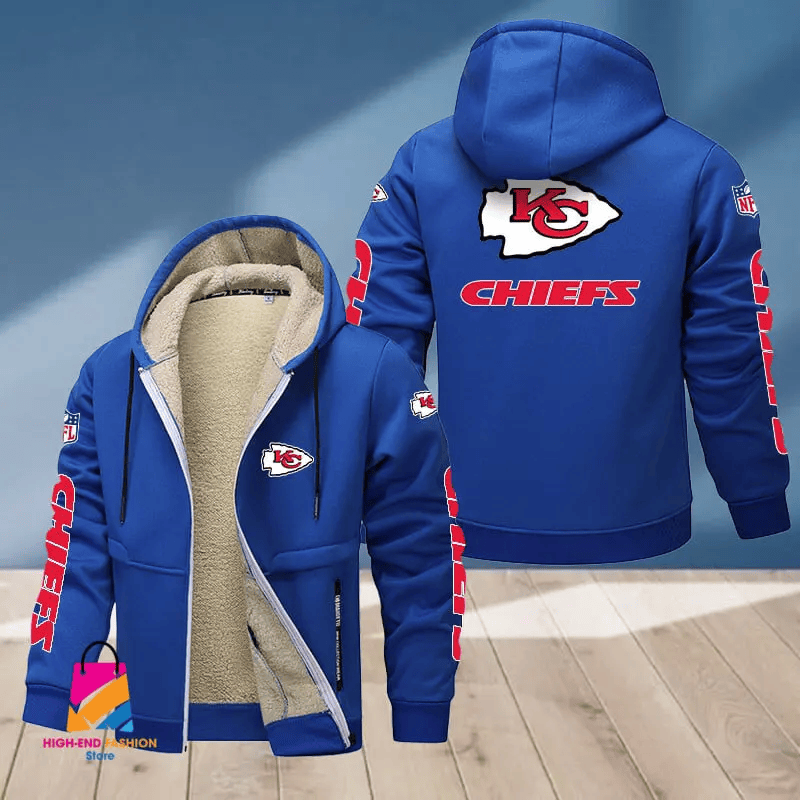 Kansas City Chiefs Multicolor Premium Thick Zip-Up Hoodie ANZTZH016