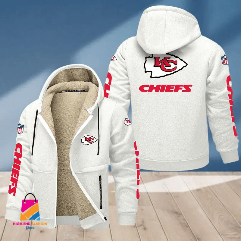 Kansas City Chiefs Multicolor Premium Thick Zip-Up Hoodie ANZTZH016