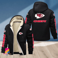 Kansas City Chiefs Multicolor Premium Thick Zip-Up Hoodie ANZTZH016