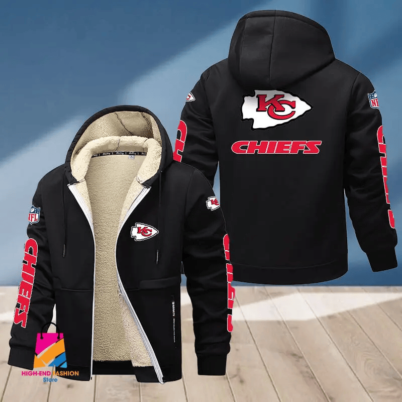 Kansas City Chiefs Multicolor Premium Thick Zip-Up Hoodie ANZTZH016