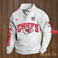 Kansas City Chiefs Premium Stand-Collar Game-Day Pullover - Engineered Warmth & Personalized Name S9DBSCH048