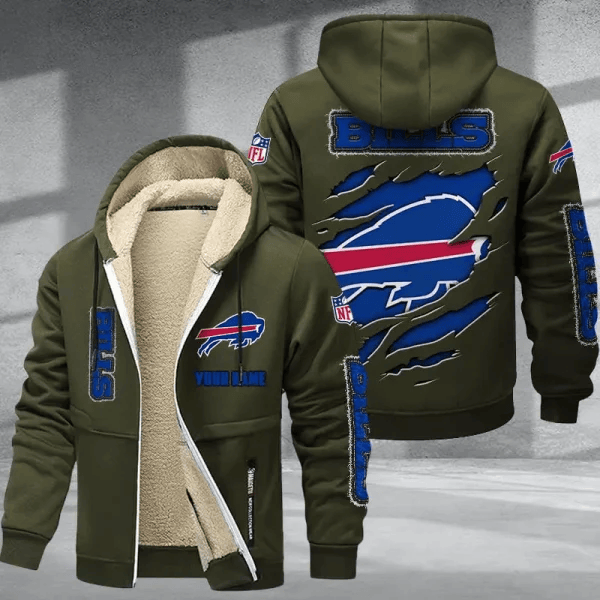 Buffalo Bills DMTZ0357 Premium Thick Zip-Up Hoodie