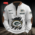 S9MPZNS012-Green Bay Packers Premium Personalized Game-Day Quarter-Zip