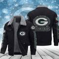 Green Bay Packers Men's Thickened Corduroy Jacket ANZVITCJ012